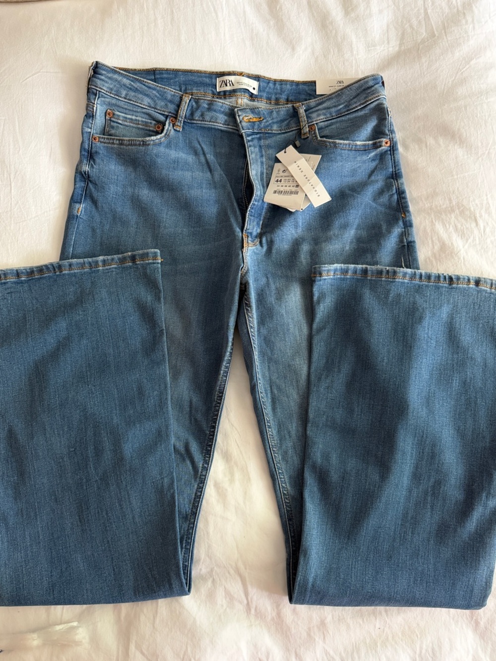ZARA Mid Blue Straight Leg Jeans
